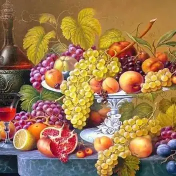 CHENISTORY 9917088 Paint By Numbers fruits and flowers Oil Painting For Adult On Canvas For Kits No Frame