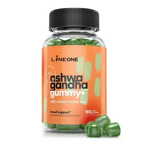 Compléments alimentaires avec marque privée gommes à base d'extrait de racine d'ashwagandha bio