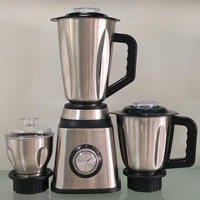 Extracteur de jus d'agrumes automatique 3-en-1 OEM, intelligent, à piles, avec interrupteur rotatif, 2 vitesses, 4 lames, faible bruit, en acier inoxydable, 1,5 L