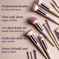 Fabricant de pinceaux de maquillage BS-MALL, pinceaux de maquillage professionnels de luxe, vegan, de haute qualité, vente en gros, logo personnalisé, fournisseur de pinceaux de maquillage