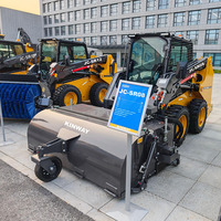 Pengiriman Gratis Compact Mini Skid Steer Loader dengan Bucket Mesin Euro5 Desain Walk-Behind untuk Penggunaan Pertanian & Konstruksi