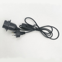 1,8m Australisches Stromkabel AU-Stecker E27 Lampenfassung 303 Inline-Schalter Pendelleuchten-Kabelset für Deckenleuchte 7,5A