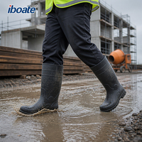 Bottes de sécurité à embout d'acier, résistantes aux perforations, imperméables, antidérapantes, CE EN ISO 20345, pour l'exploitation minière et la construction