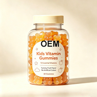 Complément de vitamine C en gommes pour enfants, saveur orange, gommes pour l'absorption du fer, soutien immunitaire, multivitamines en gommes pour enfants