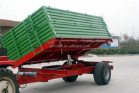 Haute qualité 5x8 hydraulique benne remorque tracteur agricole utiliser 24 \ "côtés 5,200lb essieu nouvelle Construction engrenages freins Agriculture