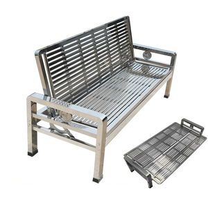 Ensemble de canapés de <span class=keywords><strong>jardin</strong></span> de luxe en acier inoxydable, fauteuils de <span class=keywords><strong>salon</strong></span> d'extérieur, canapés de patio modernes en métal pour usage extérieur - Product Image 1