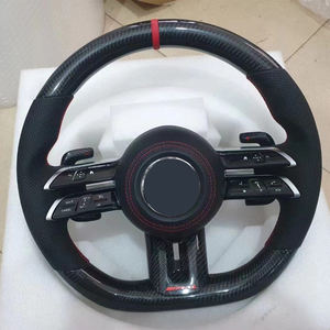 Pour Mercedes matériau en cuir de volant en Fiber de carbone pour la mise à niveau des nouveaux modèles <span class=keywords><strong>AMG</strong></span> C63 E63 <span class=keywords><strong>E53</strong></span> GT <span class=keywords><strong>GLE</strong></span> GLS A35 GLB35 CLA G63 - Product Image 1