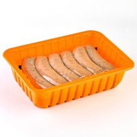 Barquettes d'emballage en plastique recyclable pour fruits, légumes, poulet congelé et viande, avec procédé blister et atmosphère modifiée