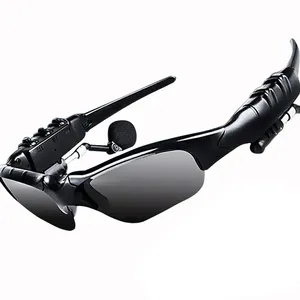 हॉट सेलिंग आउटडोर साइक्लिंग स्पोर्ट्स चश्मा वायरलेस हेडफ़ोन माइक्रोफ़ोन के साथ स्मार्ट ब्लूटूथ हेडफ़ोन धूप का चश्मा