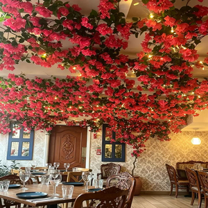 Bougainvilliers artificiels <span class=keywords><strong>en</strong></span> gros, résistants aux UV, pour extérieur, couleur rose magenta, type arbre - Product Image 1