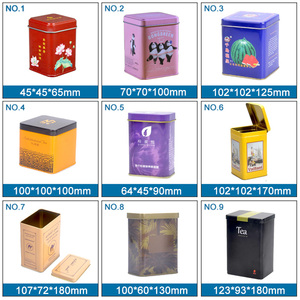 Nhà cung cấp hộp thiếc đựng trà hình vuông, hộp thiếc đựng trà kim loại, hộp thiếc đựng cà phê hình chữ nhật, bao bì hộp thiếc kim loại tùy chỉnh - Product Image 5