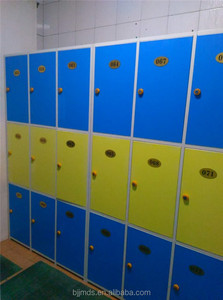 Rắn ABS nhựa Locker với đa khóa an ninh 3-ngăn thiết kế chống gỉ Knock-down lắp ráp - Product Image 4