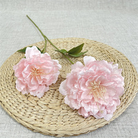 Centres de table de mariage, fausses pivoines, 2 têtes de pivoines en soie, fleurs artificielles en vrac pour la décoration de la maison et des événements