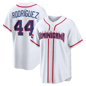 Maillot de baseball cousu République Dominicaine 2026, taille 27 #   Guerrero Jr 22 #   Soto 44 # Rodriguez 23 # Maillot de baseball Tatis Jr World Baseball Classic - Product Image 5