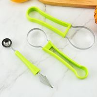 4 In 1 Watermeloen Slicer Cutter Scoop Fruit Carving Mes Cutter Fruitschaal Fruit Graven Pulp Separator