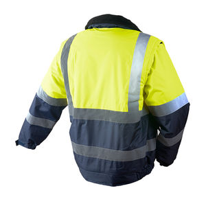 Chaqueta de trabajo de invierno de alta visibilidad para hombre Chaqueta de seguridad combinada clásica de poliéster de alta calidad para hombre - Product Image 3