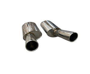 คาร์เล็ทดีไซน์แบบบลาสต์ไปป์ท่อไอเสียวีไอพีปลายโบโซด้านซ้ายและขวาคู่3 "นิ้ว L R - Product Image 3