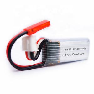 Batterie Li-polymère au lithium 3,7 V 120 mAh 10C <span class=keywords><strong>de</strong></span> marque JH, modèles 701225, 601225, 551225, <span class=keywords><strong>prix</strong></span> usine, 500 cycles, pour hélicoptère RC - Product Image 3