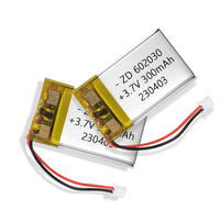 Prix d'usine, batteries au lithium polymère 3,7 V, 300 mAh, 602030, batterie pour modèle de jouet GPS