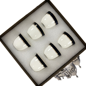 Tasse à expresso avec soucoupe 80ml, mini tasse en céramique - Product Image 1