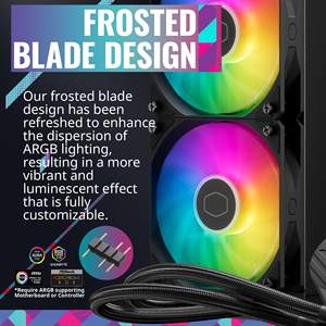 Refroidisseur <span class=keywords><strong>Master</strong></span> MasterLiquid B240 ARGB Sync Gen S 240mm refroidisseur liquide AIO en boucle fermée pour boîtier d'ordinateur vente chaude 120mm aluminium - Product Image 4