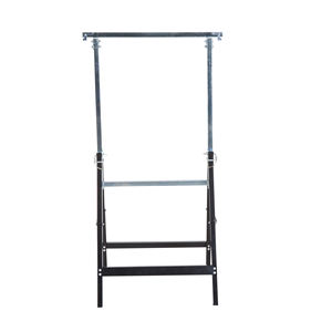 HOMCOM Lot de 2 supports de travail télescopiques pliants à hauteur réglable en tubes d'acier noir - Product Image 4