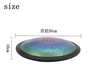 Kit <span class=keywords><strong>de</strong></span> tambor <span class=keywords><strong>de</strong></span> lengua <span class=keywords><strong>de</strong></span> acero a <span class=keywords><strong>escala</strong></span> Musical Handpan profesional <span class=keywords><strong>de</strong></span> 16 pulgadas con estuche gratis y mazos instrumento <span class=keywords><strong>de</strong></span> percusión Acrílico - Product Image 4