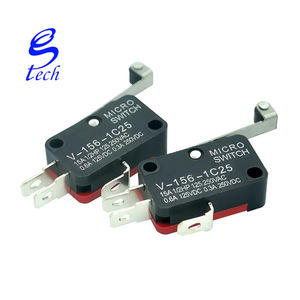 Micro-interrupteur V-156-1C25 à bon prix avec roue longue et petite course de débattement 250V 0.6A 125V/0.3A 250V - Product Image 4