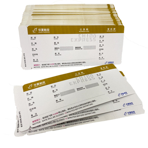 Étiquette en carton personnalisée en usine, impression numérique 210 g/m², carte d'embarquement/billet d'avion, fabricant OEM - Product Image 4
