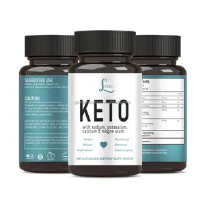 Oem 뚱뚱한 가열기 KETO 체중 감소 캡슐 건강 관리 장 보충교재 KETO BHB 체중을 줄이는 알약