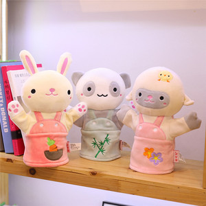 Trẻ Em Con Rối Tay Thiết Lập Nhung Động Vật Sang Trọng Bao Gồm Hổ Khỉ Cá Cá Mập Con Chó Bò Dễ Thương Nhồi Bông Con Rối PP Bông Điền - Product Image 4