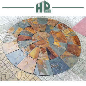 Outdoor Natural <strong>Rusty</strong> Slate Tiles Exterior Wall Decoration Slate Stepping Paving Stone - Product Image 1