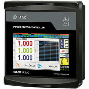 Contrôleur de facteur de puissance statique Tense Rgt-Mt18 Svc, contrôleur de puissance statique à 18 étapes avec écran tactile - Product Image 1