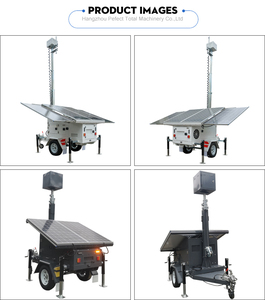 Torre de Iluminación Solar con Mástil para Cámara de Vigilancia, Resistente a la Intemperie, para Cámara CCTV - Product Image 4