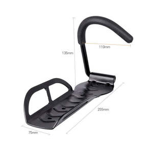 Support mural pour vélo gain de place, support de vélo en acier, support de stationnement vertical stable avec revêtement TPE pour le stationnement en garage intérieur - Product Image 3