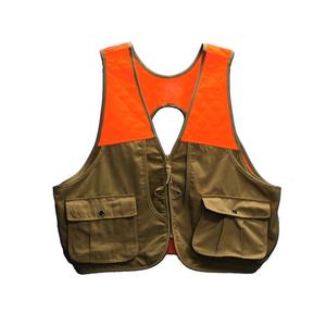 Orange-Camo Hunting Vest Orange-Vest Men's Upland-Hunter's Vest Waxed Cotton Custom Orange & Blaze-Hunting Vest For Sale - Product Image 1