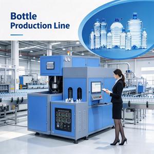 Máquina Sopladora de Botellas Semiautomática de 2 Cavidades para Agua Potable, Fácil Operación - Product Image 1
