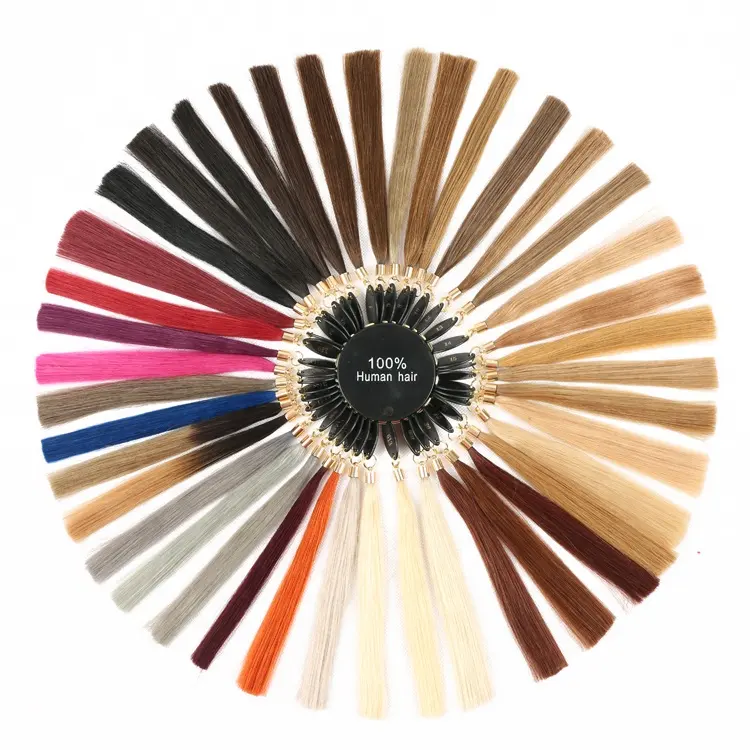 LX_HAIR Supply: human hair color chart, human hair extension of the color ring