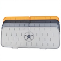 Tapis de protection anti-éclaboussures en silicone pour robinet, auto-drainant, pour évier de cuisine, organisateur de plan de travail, avec logo personnalisé OEM