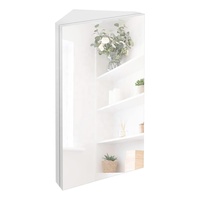Armoires de rangement cachées d'angle pour salle de bain en MDF de 13 pouces avec miroir sans lumière led