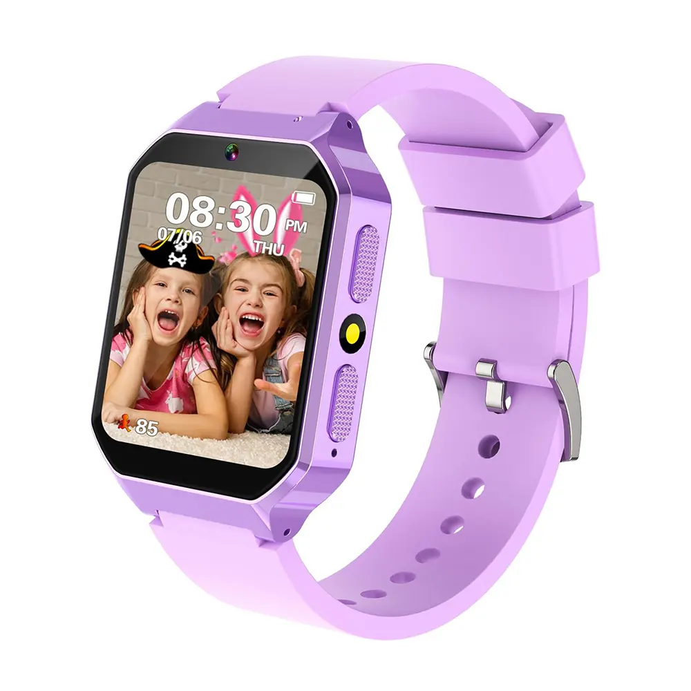 Crianças Relógio Inteligente Para Meninas, HD Touchscreen Smartwatch Com 26 Jogos Câmera Vídeo Presentes de Natal Brinquedos 5 6 7 8 9 10 Anos