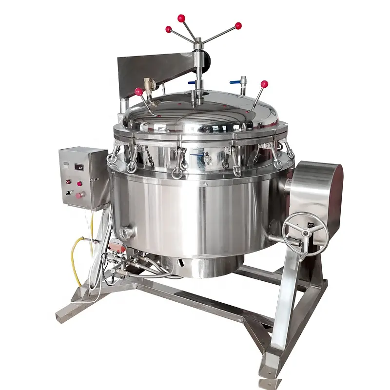 Olla a presión industrial/máquina de cocina a presión industrial de sopa de hueso de calefacción de acero inoxidable