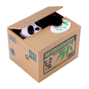 Hucha Electrónica Creativa con Diseño <span class=keywords><strong>de</strong></span> Panda Ladrón <span class=keywords><strong>de</strong></span> Dinero, Hucha <span class=keywords><strong>de</strong></span> Plástico para Niños - Product Image 4