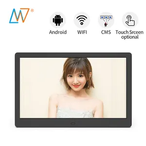 12 Inch Network Android Wifi Wireless Lcd Ads Display Screen Digital Signage Totem With Software