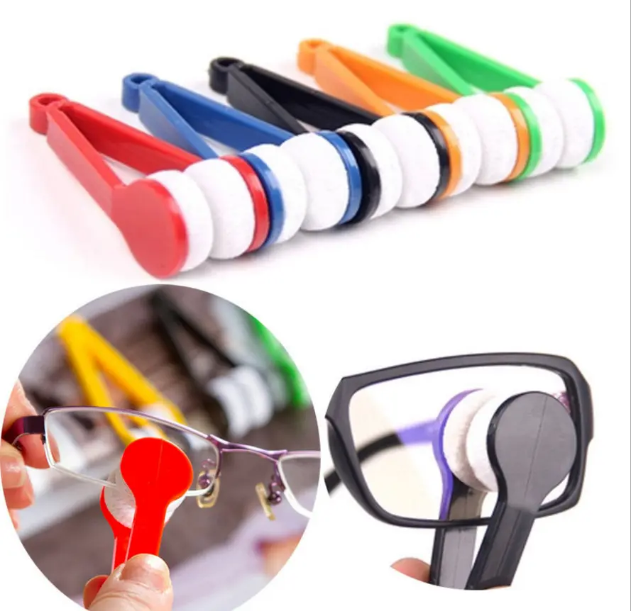 Bunter Super Fine Fiber Glasses Cleaner Mit Linse Kleidung Reiniger Handy Glasses Cleaner Tools Sonnenbrillen Reinigungs bürste