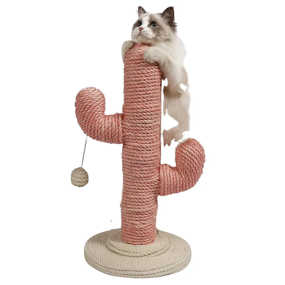 Customized High Quality Cat Climbing Tree Safe And Stable Pet Toy Simple Cat Tree With Ball