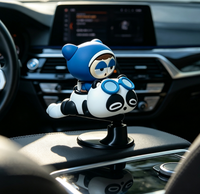 Nouveauté Panda G3 : Ornement rotatif pour tableau de bord de voiture, support rotatif avec adhésif 3M, surface anti-rayures