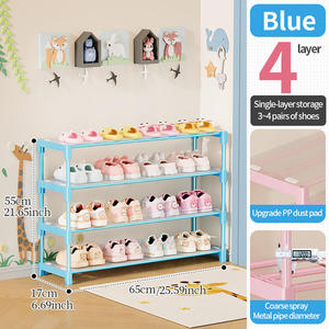 <span class=keywords><strong>Scarpiera</strong></span> in Metallo a 4/5/6 Strati, Porta Borse, Antiruggine, Salvaspazio, Design Smontabile <span class=keywords><strong>per</strong></span> Ingresso Bambini e Soggiorno - Product Image 4