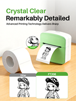 Imprimante thermique sans encre FT206 Print Future 203 DPI pour tatouages, 2 pouces, pour mini-imprimante, fonction APP pour grands commerçants, personnalisation usine