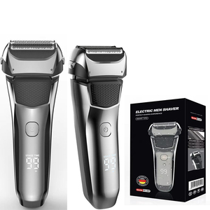 Afeitadora Eléctrica Inalámbrica Recargable USB para Barba y Patillas con Bloqueo de Viaje, Lavable, para Hombres - Product Image 1